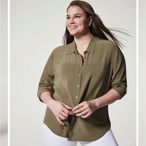 Low Maintenance Silk Button Down